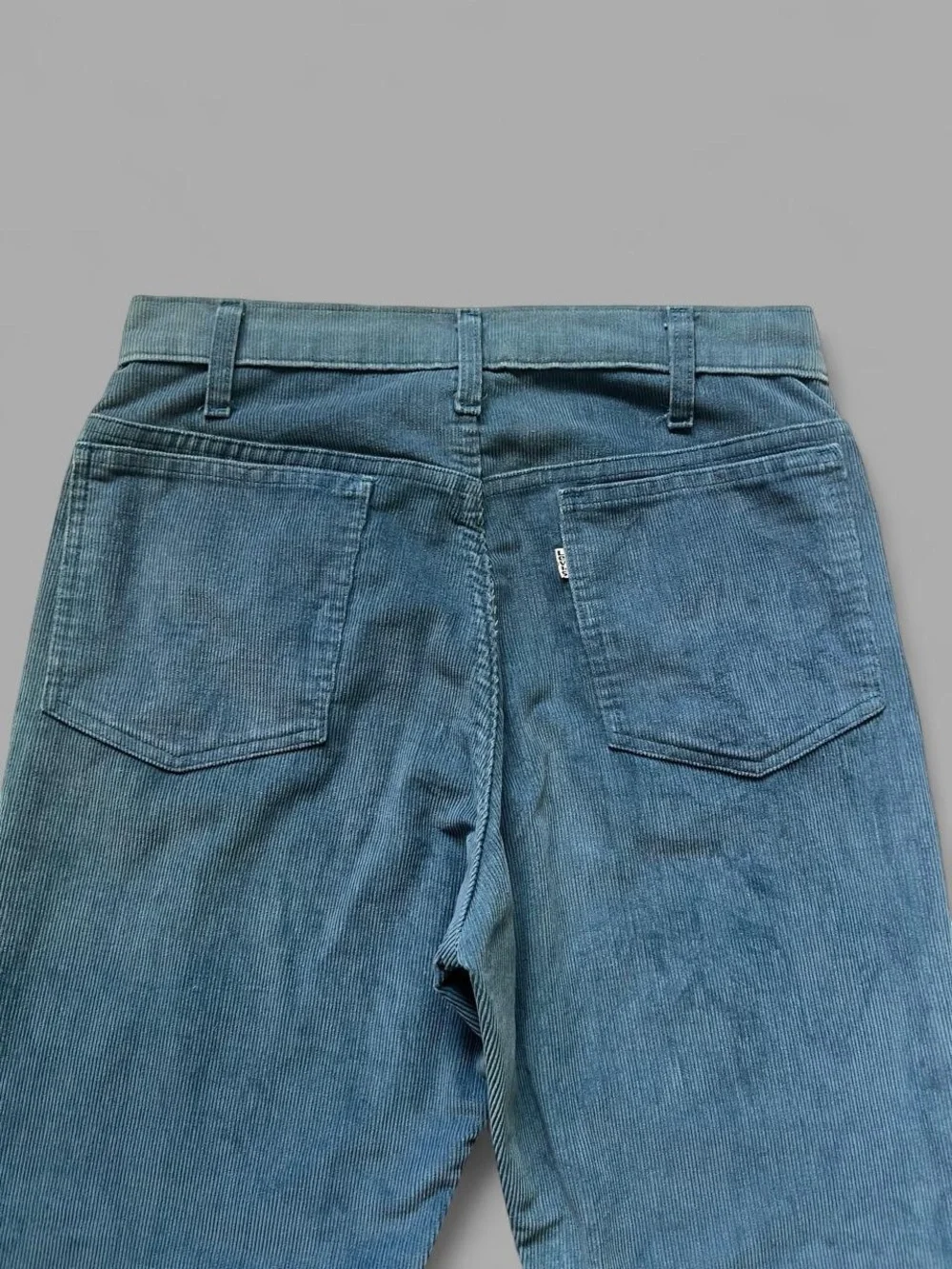 Vintage 80’s Levi’s White Tag Retro Western Boho Blue Corduroy Pants Size 32x36